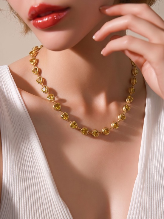 Carven Jewelry - Catwalk Jon 18” heart necklace 18 gold plated